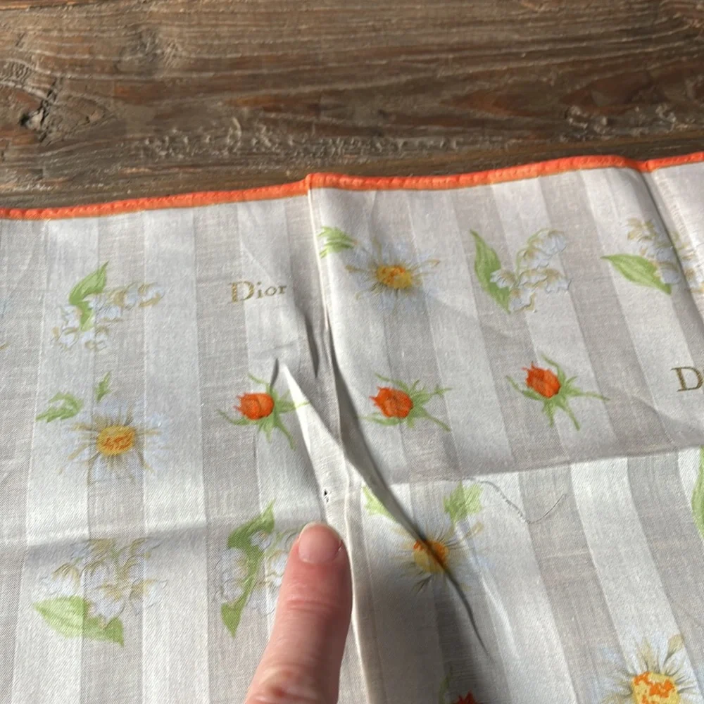Vintage‎ Dior floral scarf NWT